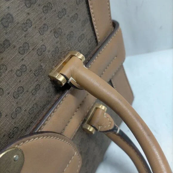 Gucci Vintage Brown PVC Hand Bag mon520-102825 - Picture 7 of 16